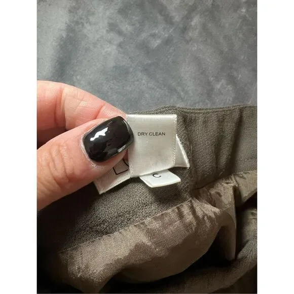 Ann Taylor LOFT Skirt Womens Size 6 Brown Flared Trumper Wool Lace Hem Lined - Picture 4 of 7